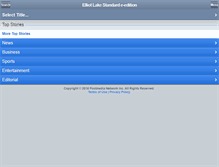 Tablet Screenshot of elliotlakestandard.sunmedia.ca