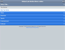 Tablet Screenshot of northernnews.sunmedia.ca